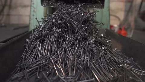 Nail Manufacturing Factory 스톡 동영상 72982154