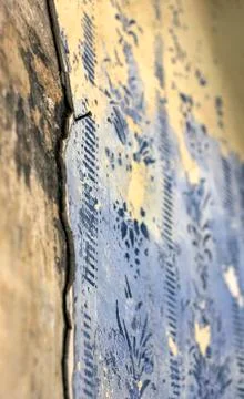 Nail in the old wall Stock Photos