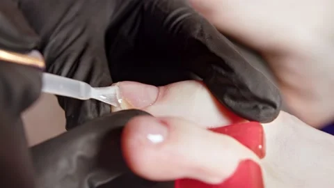 Nail  pedicure Stock Footage 221849392