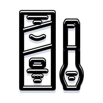 Nail polish bottle and packaging box cosmetic product Stock Illustration