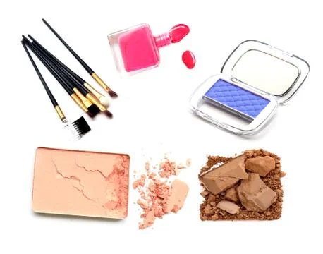 Nail polish bottle isolate on white. Stock Photos