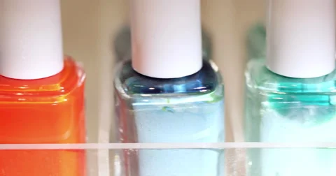 Nail Polish Dolly Left Macro Stock Footage 62764844