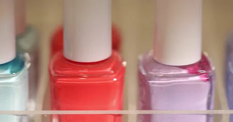 Nail Polish Dolly Right Macro Stock Footage 62765002