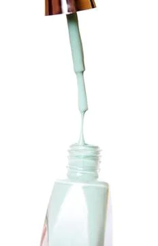 Nail polish drop Stock Photos