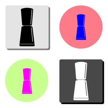Nail polish. flat vector icon Illustrazione stock