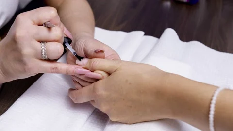 Nail polish. Stock Footage 153878861