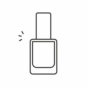 Nail polish icon Stock Illustration