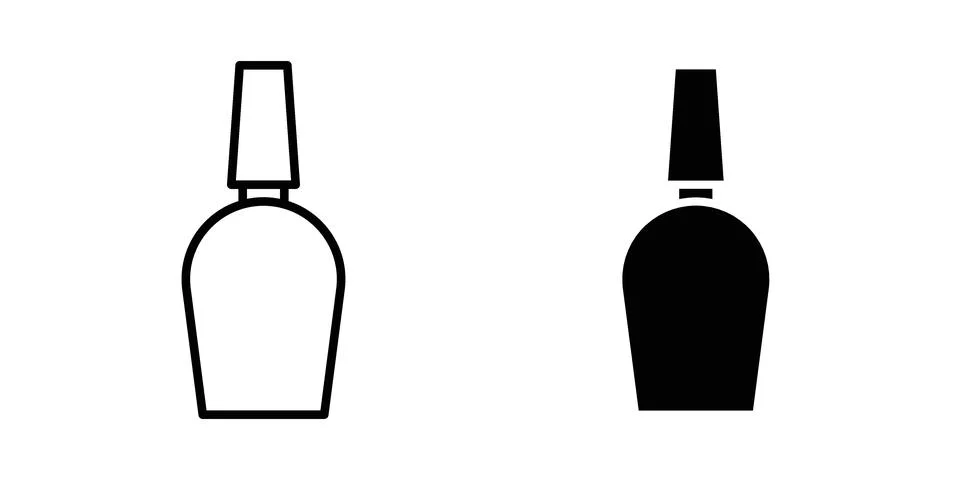 Nail polish icon vector design illustrations Stock Illustration