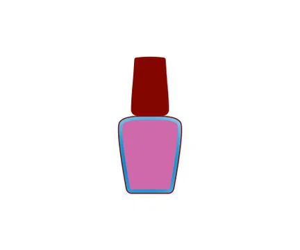 Nail polish icon. Vector illustration, flat design. Stock Illustration