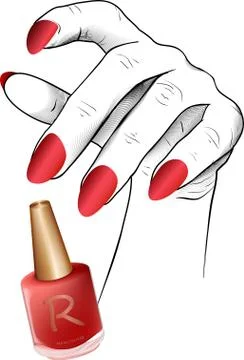 Nail polish 스톡 일러스트