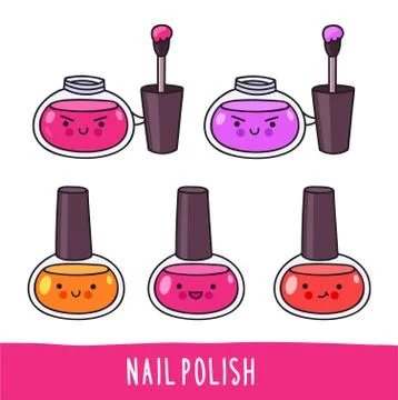 Nail polish. Stock Illustration