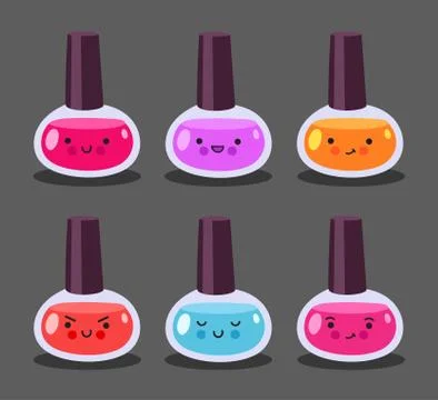 Nail polish. Stock Illustration