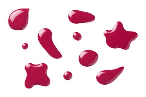 Nail Polish Isolated on White Background Stock Photos
