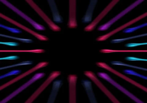 Nail polish liquid drops splash paint background on black. In motion circle Stock Illustration