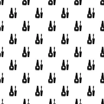 Nail polish pattern seamless Illustrazione stock