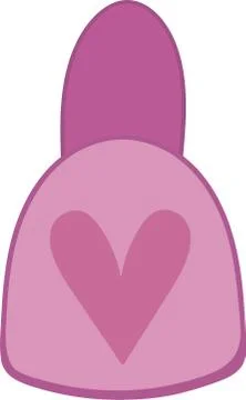 Nail polish pink icon vector Stock Illustration