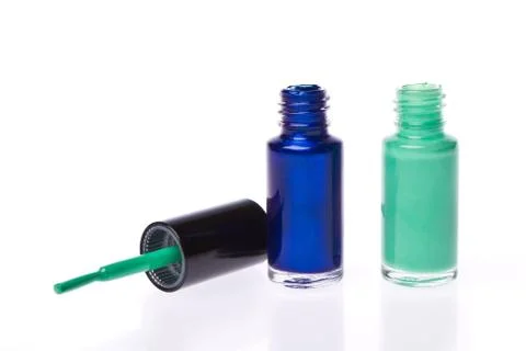 Nail polish set Stock Photos