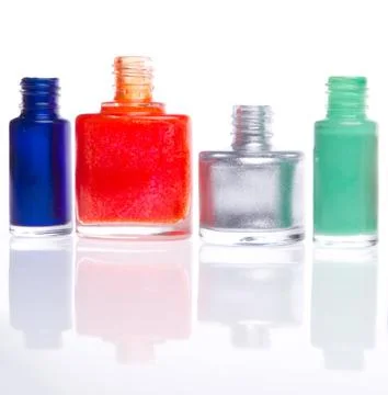 Nail polish set Stock Photos