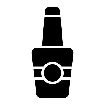 Nail polish Vector Icon Design Illustration Stock Illustration