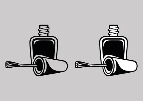 Nail polish vector icon Stock Illustration