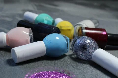 Nail polishes Stock Photos