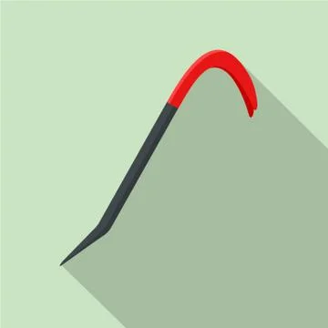 Nail puller icon, flat style Stockillustratie