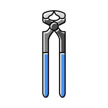 Nail puller pliers color icon vector illustration Stock Illustration