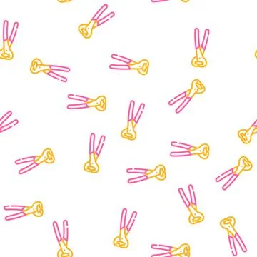 Nail puller pliers vector seamless pattern Illustrazione stock