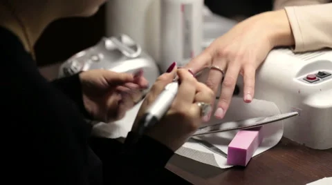Nail salon . Manicure Video stock 60119712