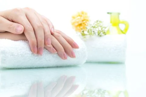 Nail salon Stockfoto's
