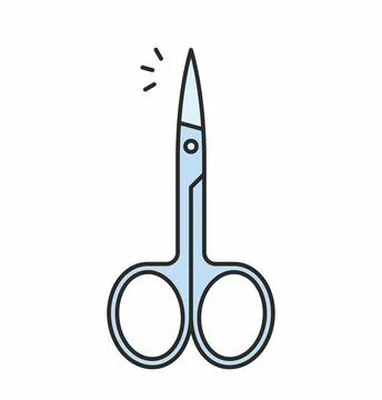 Nail scissors icon Stock Illustration