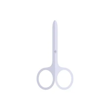 Nail scissors icon showing manicure tool for cutting Stock Illustration