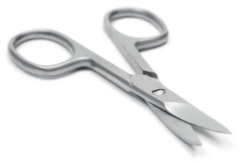 Nail Scissors Isolated on a White Background Foto stock