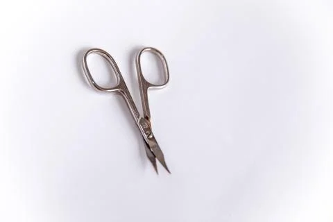 Nail scissors isolated on a white background Stock Photos