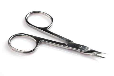 Nail scissors isolated on a white background Stock Photos
