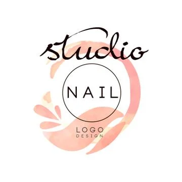 Nail Salon Logo Design 23605947 Vector Art at Vecteezy