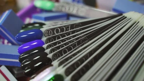 Nail tips Video stock 130864688