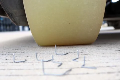 Nail trap and sharp Foto stock