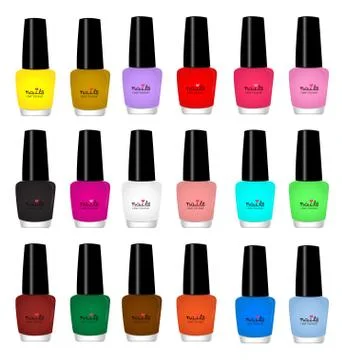 Nail varnish Illustrazione stock