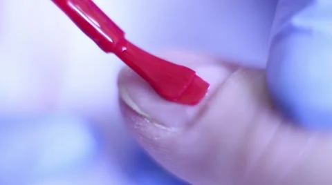 Nail Varnish Red Lacquer Stock Footage 65388443