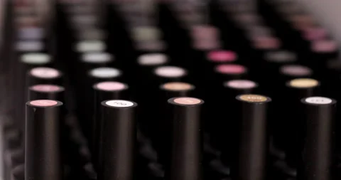 Nail varnish set. Nail polish bottle back. Stock Footage 149896885