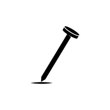 Nail vector logo icon design template illustration Stock Illustration