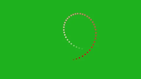 Nail wave dots motion graphics with green screen background Stock Footage 153926958