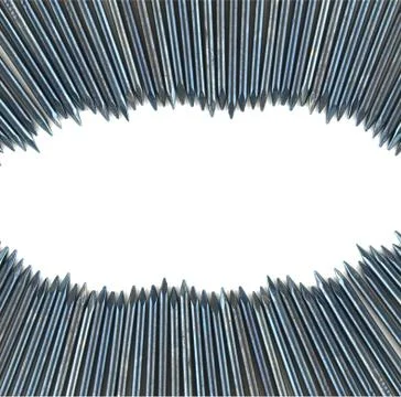 Nail with white space Stock Photos