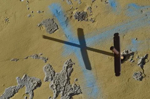 Nailed Shadow Stock-Fotos