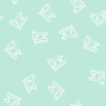 Nailer tool line seamless pattern Stock Illustration