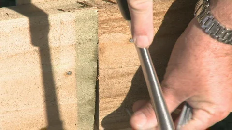 Nailing 2 Stock Footage 477182