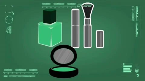 Nailpolish - Comestic - Analysis - green Stock Footage 61106510