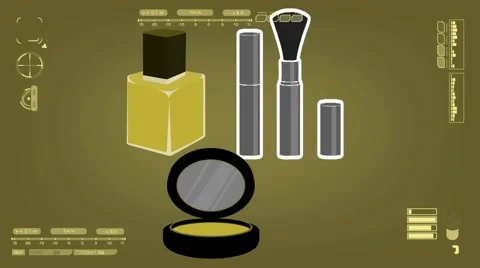 Nailpolish - Comestic - Analysis - yellow Stock Footage 61106521