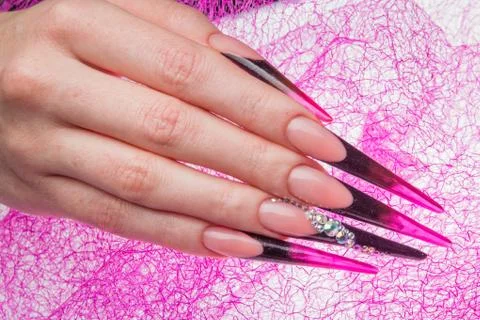 Nails and hands Stock Photos